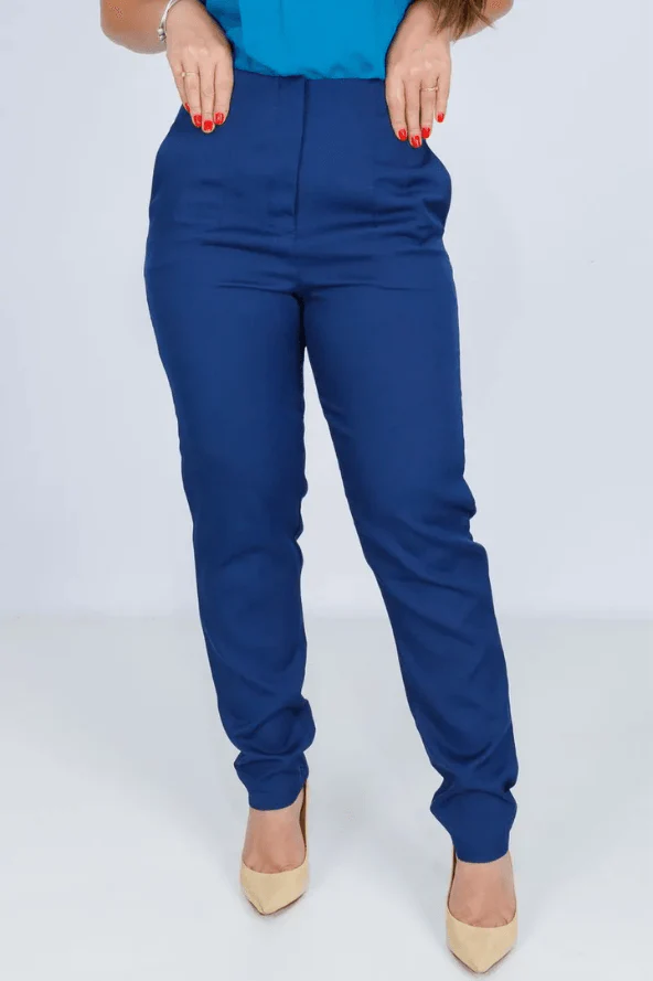 Calça Skinny Detalhe Cós Heloísa Azul Marinho - Image 4